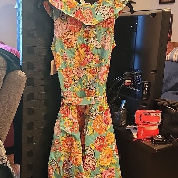 Heart Of Haute Floral Sleeveless Dress - Multicolor Size S - Picture 5 of 6